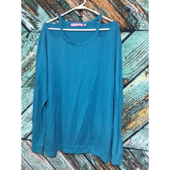 Regna X Plus Size Top Turquoise Size 3XL - Picture 5 of 10